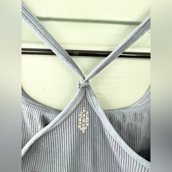 Free people movement happiness runs square neck one piece jumpsuit ribbed gym XS - Picture 6 of 10